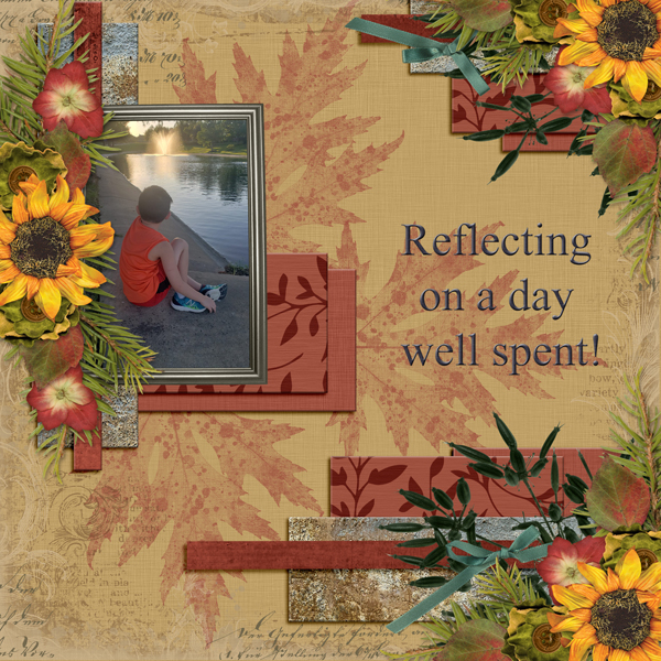 Reflecting on a day well spent!