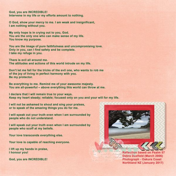 Reflection based on Psalm 57