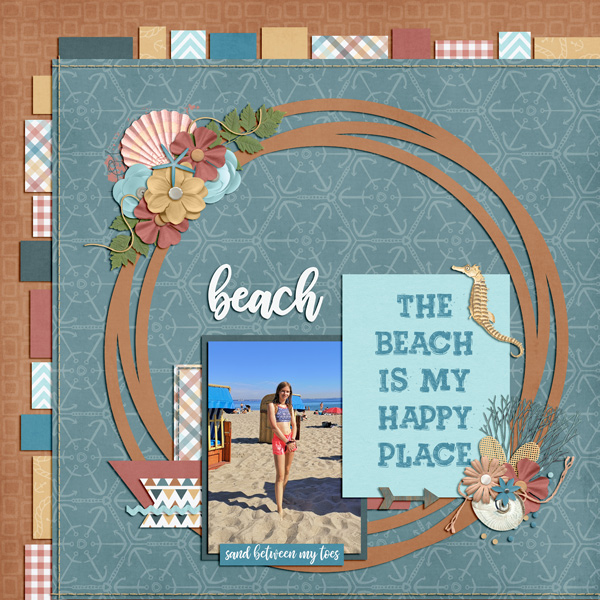 relaxing on the beach