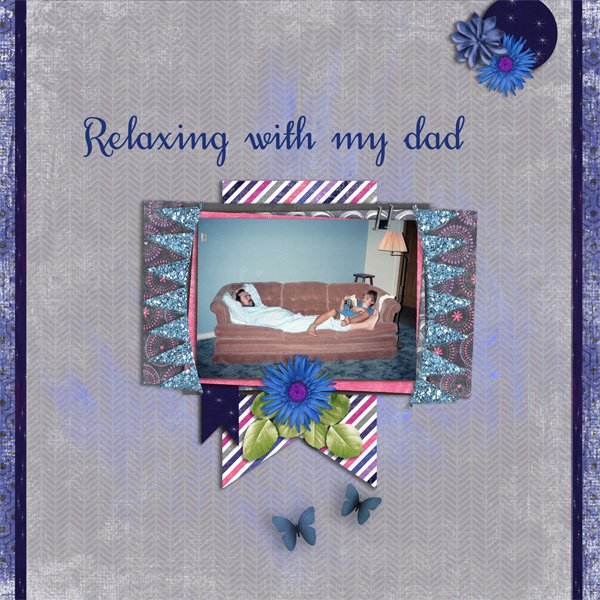 Relaxing with my dad
