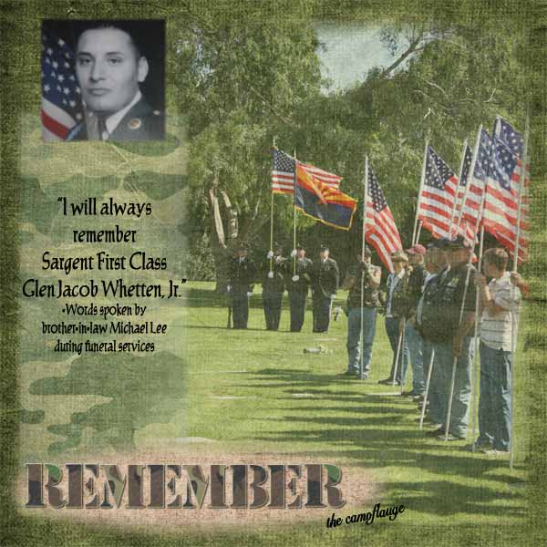 Remember- SFC Glen Jacob Whetten, Jr