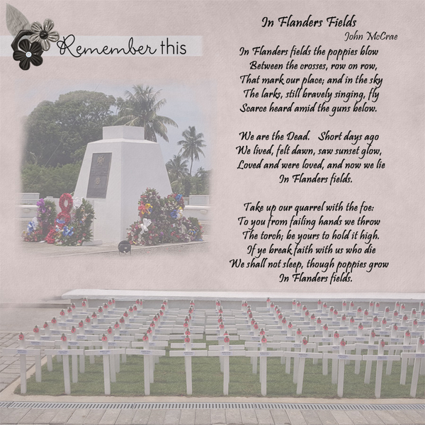 Remembrance Day 2017