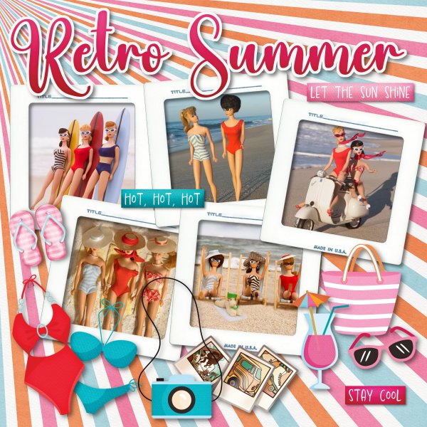 retro beach