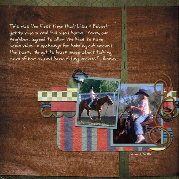 Riding a REAL Horse- pg 2