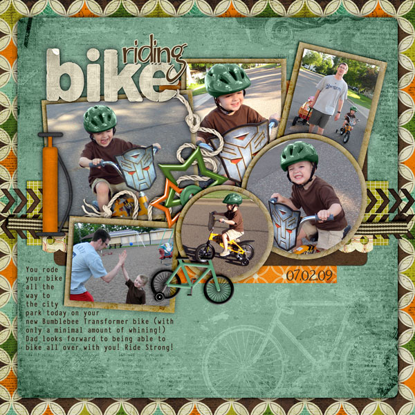 Riding bike