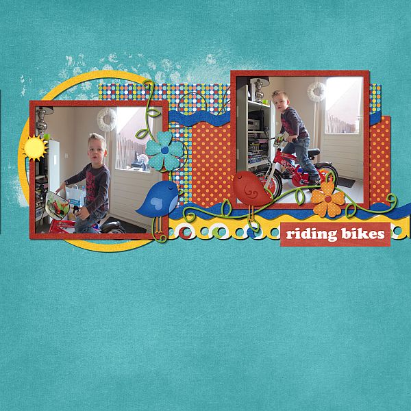 Riding bikes