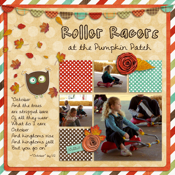 Roller Racers at the Pumpkin Patch