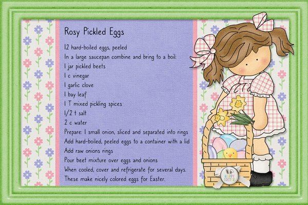 Rosy Pickled Eggs