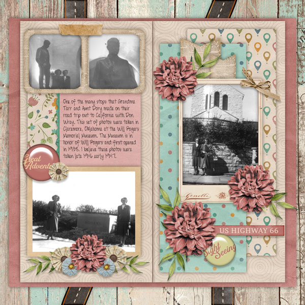Route 66-Aimee Travelers Notebook 7 Temp-Miss Fish