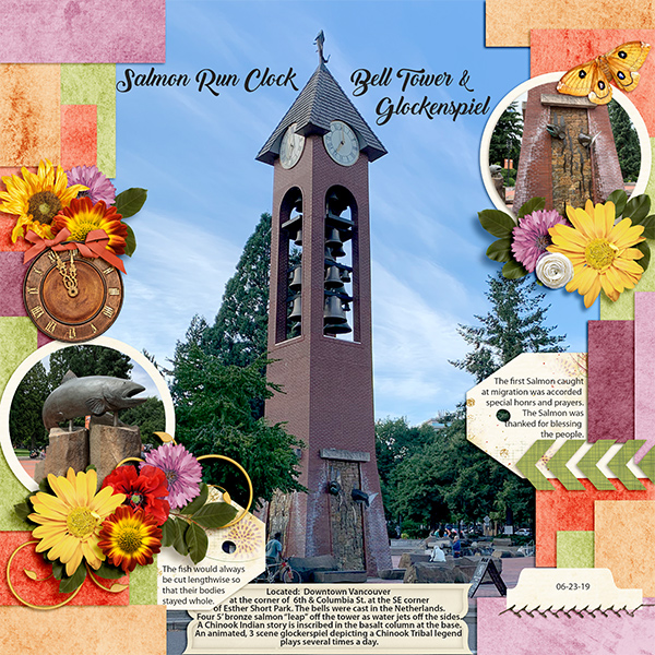 Salmon Run Clock- Vancouver, WA