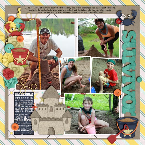 Sand Castle Contest at Survivor