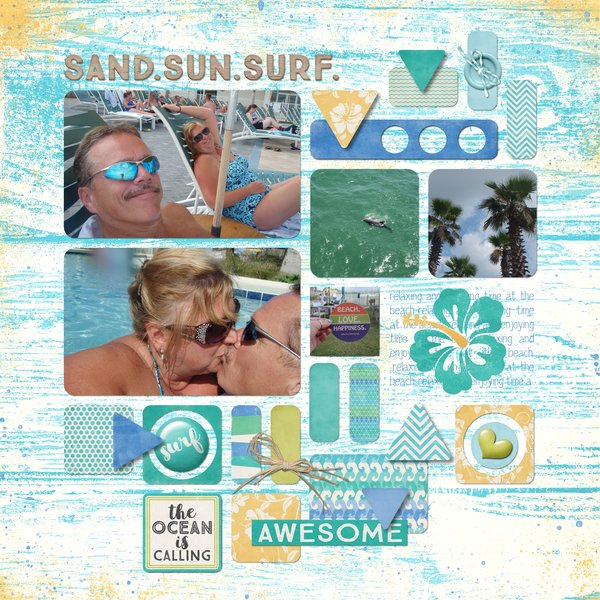 Sand. Sun. Surf.