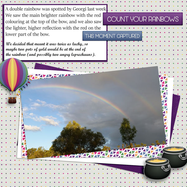 Sandie03 Double rainbows end
