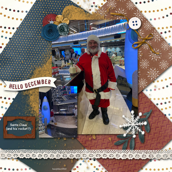 Santa and His Rocket