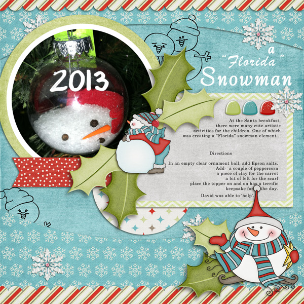 Santa breakfast ornament