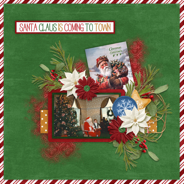 Santa Claus Lane with White Space Temps 45 #4-Connie Prince