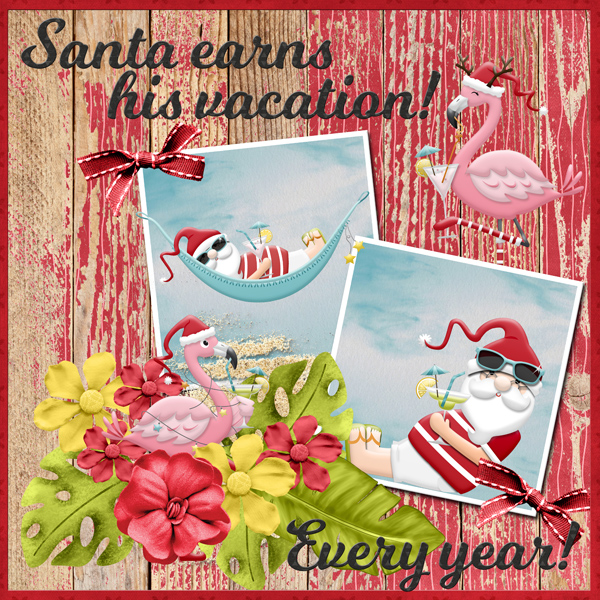 Santa earns his vacation! Every year!