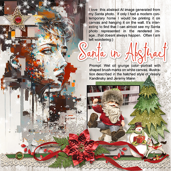 Santa in Abstract