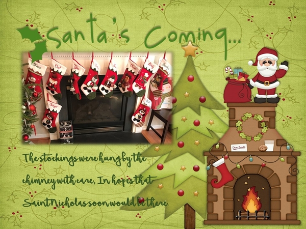 Santa Is Coming - December 2017 Brush Challenge