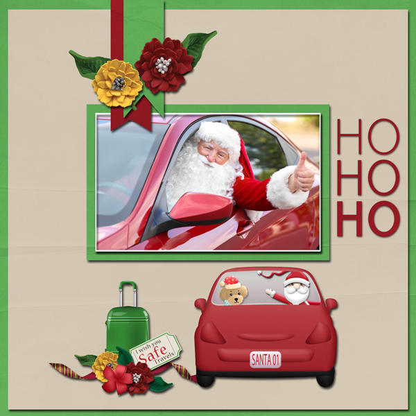Santa on Vacation Ho Ho Ho