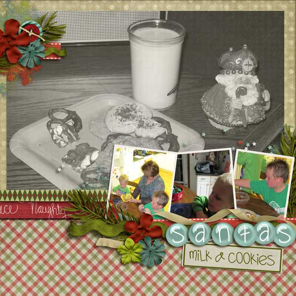 Santa's cookies and Milk