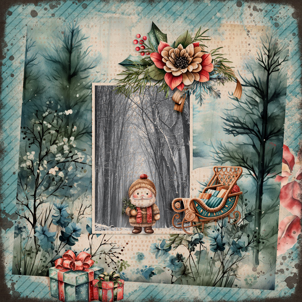 Santa's Stroll in the Woods