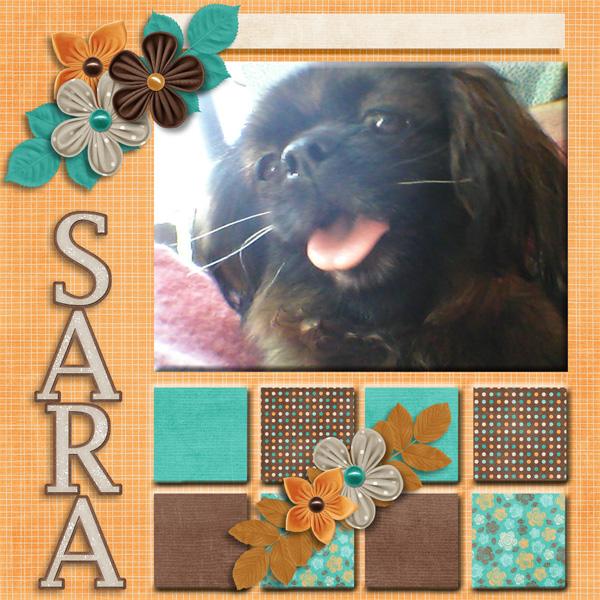 Sara is smiling