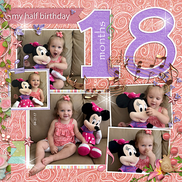 Sarah @18 months- and Minnie