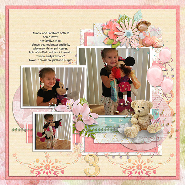 Sarah and Minnie age 3