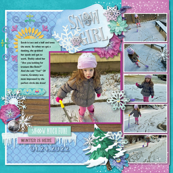 Sarah Shovels Snow