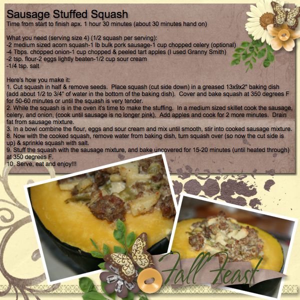 Sausage Stuff Squash
