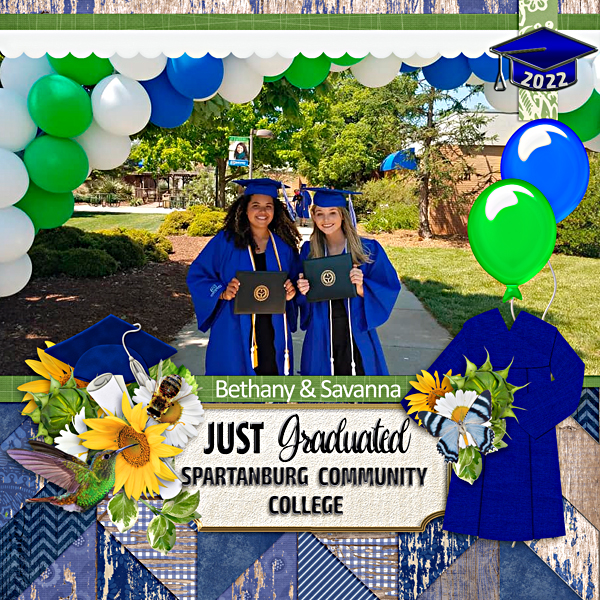 Savanna and Bethany, SCC graduation 2022