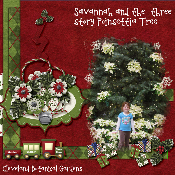 Savannah and The Three Story Poinsettia Tree
