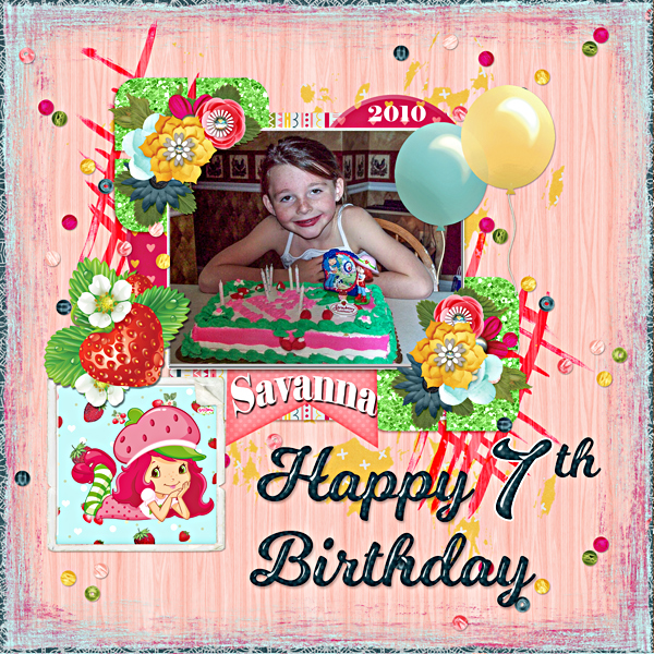 Savanna's seventh birthday.
