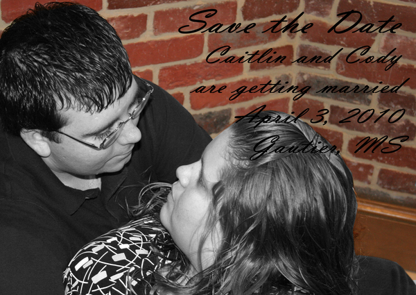 Save the date card