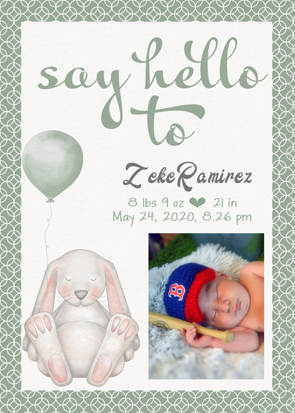 Say hello To postcard Front