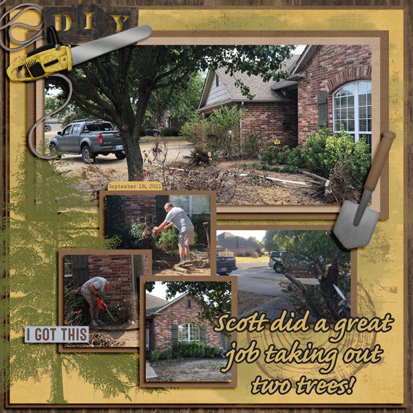 Scott removed 2 trees by himself 9.18.21