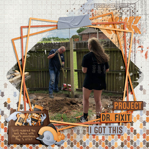 Scott repairing fence 5.7.20