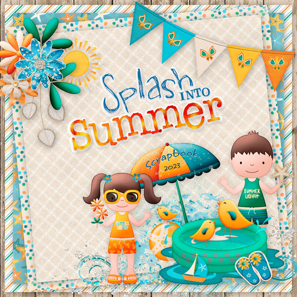 Scrapbook Cover for Summer 2023