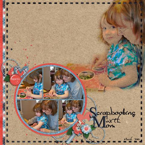 Scrapbooking with Mom