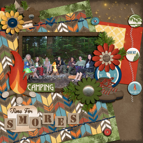 Scrappin' Survivor week 4-Camping