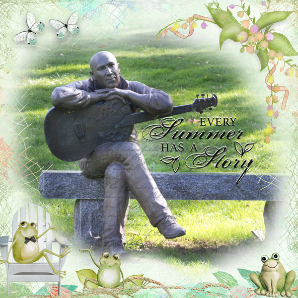 Sculpture at Lake View Memorial