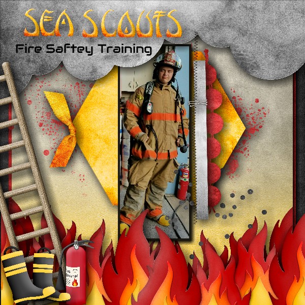 Sea scout Fire Training