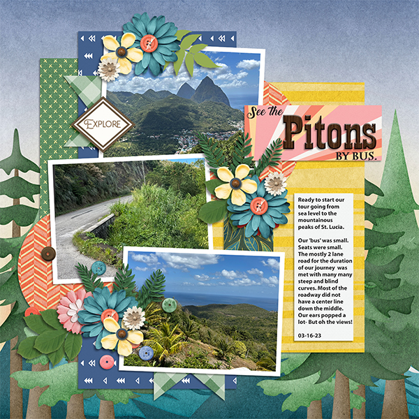 See the Pitons by bus
