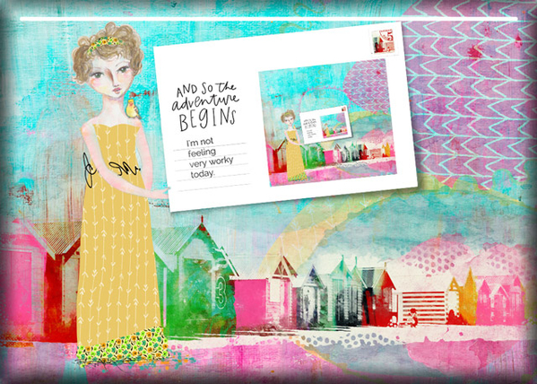 Selfie Postcard Home
