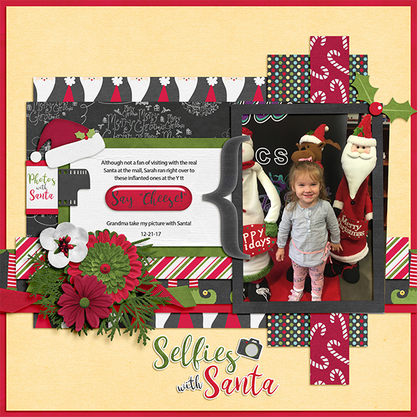Selfie with Santa- cheese!