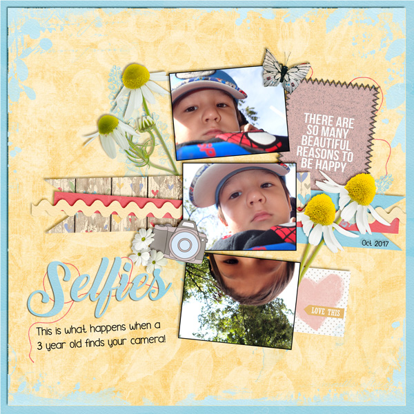 Selfies - by a 3 year old