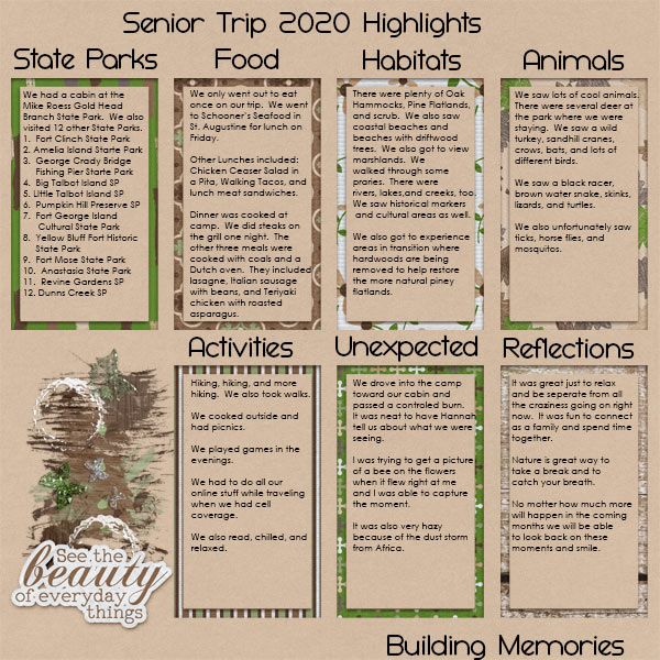 Senior Trip 2020 - Highlights Page
