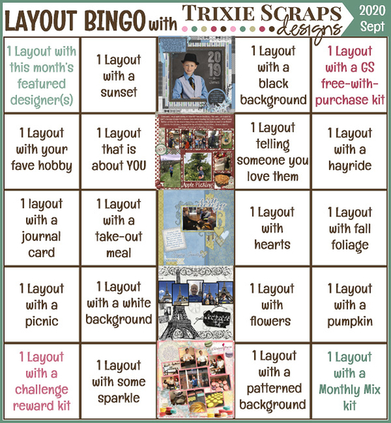 Sept 2020 Layout Bingo