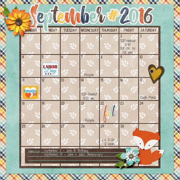 September 2016 Color Challenge